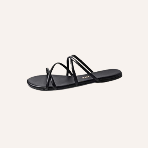 french-black-sandals