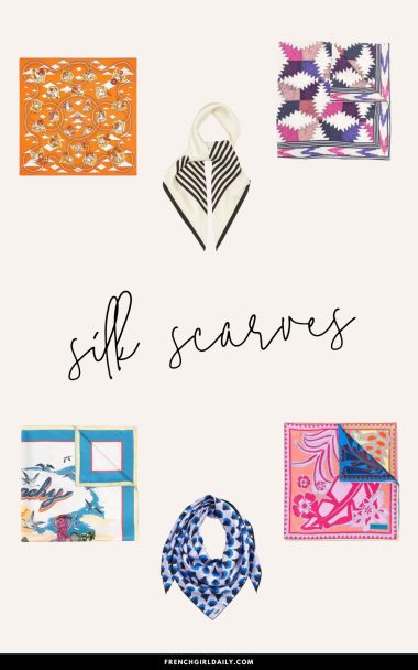 French silk scarves