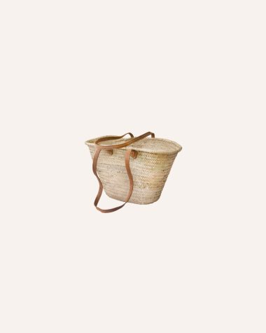 French straw market basket bags